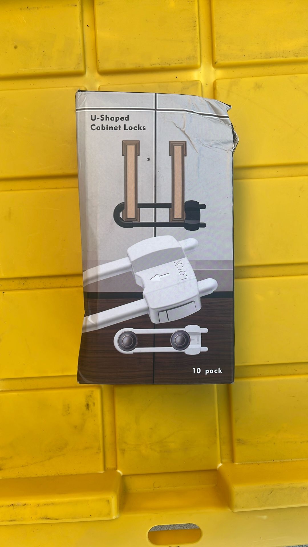 10 Pack Baby Sliding Cabinet Locks -Safeasy Adjustable U Shaped Child Safety Locks,Childproof Latches for Kitchen Bathroom Storage Cupboards Doors, Ha