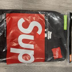 Supreme Black 3-Pack Tanks