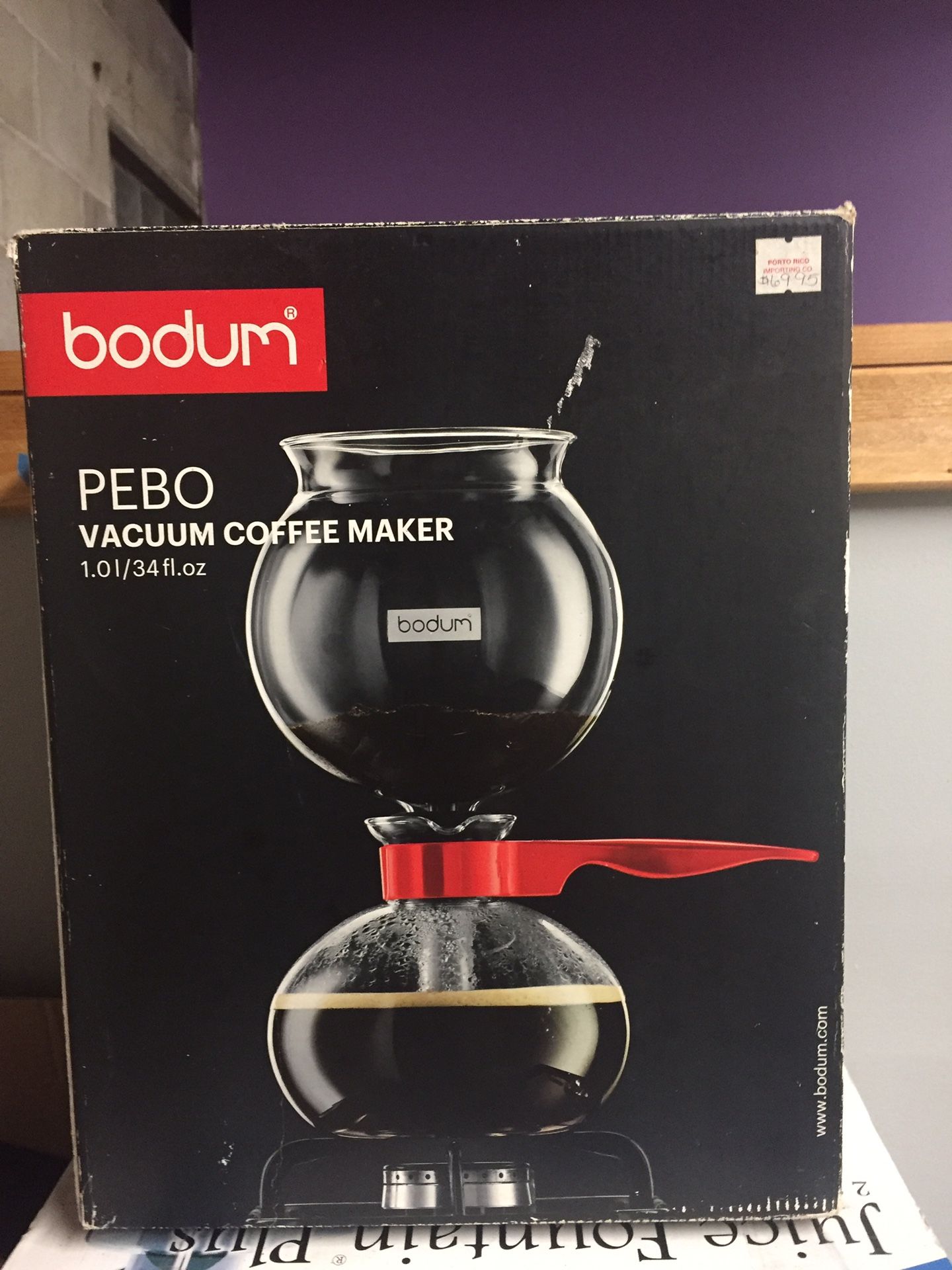 Bodum PEBO vacuum coffee maker