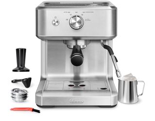 Gevi EzBru 1000 58mm Commercial Espresso Machine | PID & NTC Temp Control, 4 Adjustable Shot/Temp, Powerful Steam Wand & Barista Kit USED BUT LIKE NEW