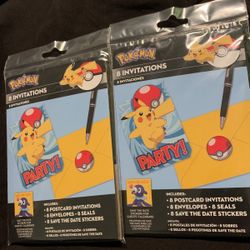 Pokémon Birthday Invites
