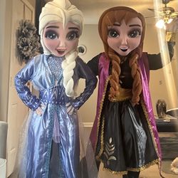 Elsa And Anna Mascot