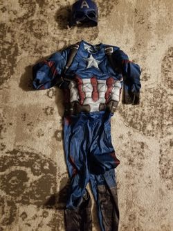 Captain America toddler with muscles