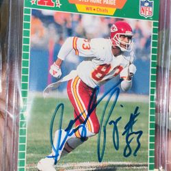 Stephone Paige On Card Auto CHIEFS