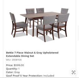 Kitchen table and chairs