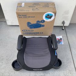 (NEW) $22 Graco TurboBooster 2.0 Backless Booster Car Seat, Kid Ages 4-10 from 40-100 lbs, Denton 
