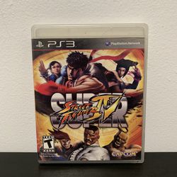 Super Street Fighter 4 - PS3 - Like New - Complete - IV - PlayStation 3 - Capcom