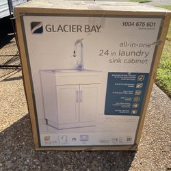 Glacier Bay 24” Laundry Sink Cabinet  $100