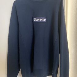 Supreme Navy Crewneck