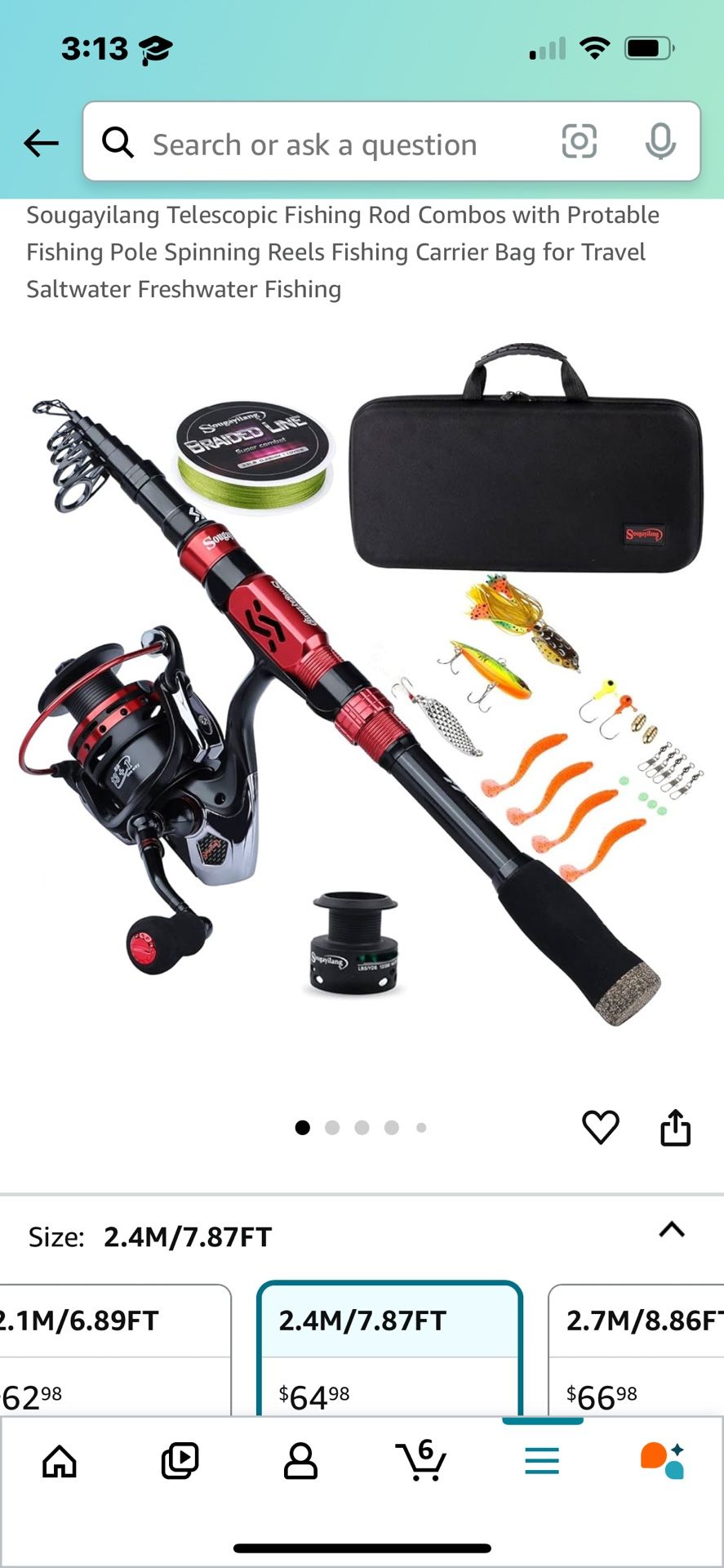 Fishing Rod 7.5 Ft Long