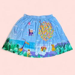 Loungefly × Stitch Shoppe Vintage Retro Disney Pixar UP Ballon Skirt Size L (2 Large Pockets on both sides of Skirt) 