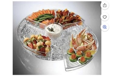 Appetizer Revolving Tray On Ice Tray