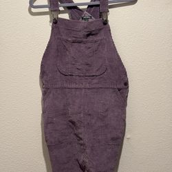 Cottagecore Pastel Purple Overall Dress