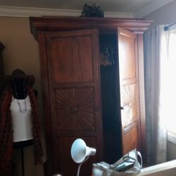 Large Hand Carved Beautiful Armoire