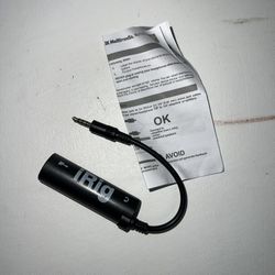 IRig for Guitar, Bass, to Computer Plug In Aux