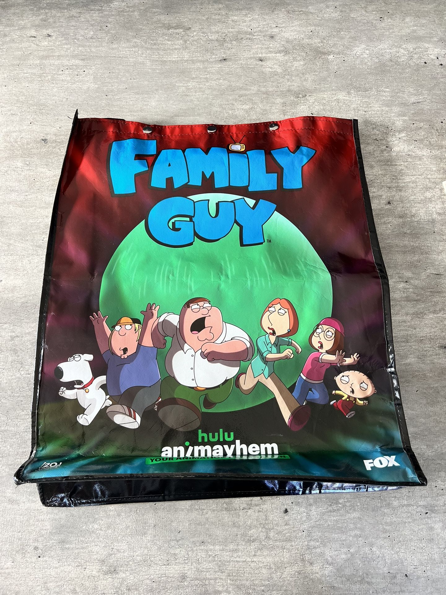 Hulu Animayhem Fox Family Guy Swag Bag SDCC 2024