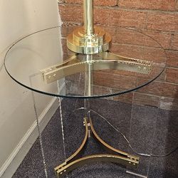 Glass End Table