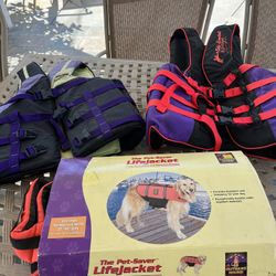 Ski Vest XL, Medium and Dog Flotation 