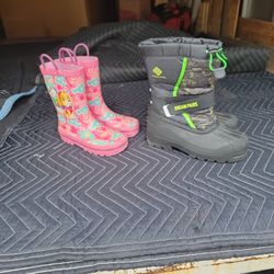 Kid's Rain Boots And Snow Boots 