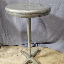 Vintage Adjustrite Industrial Shop or Garage Stool 18-27in