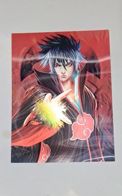 Naruto Sasuke Akatsuki Anime Art Print
