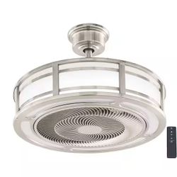 Silver Blade less Ceiling Fan with Light And Remote 