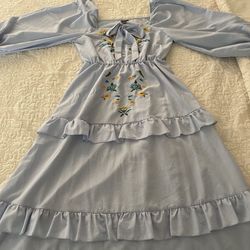 Light Blue Maxi Dress Size S/M