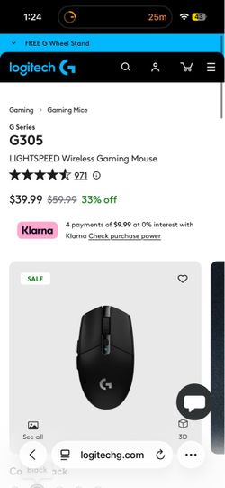 Logitech G Wireless Gaming Mouse