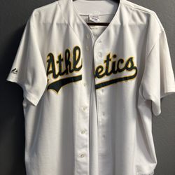 Vintage MLB Baseball Majestic Oakland A’s Athletics MLB Blank Jersey Size 2xl