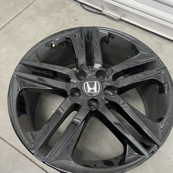 2017 Honda Accord 19" OEM Wheel Rim Gloss Black W/ Tire 
