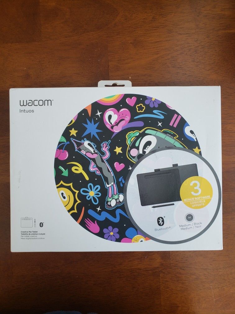 Wacom Intuos Medium Bluetooth Graphics Drawing Tablet