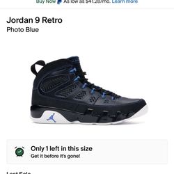 Air Jordan 9 Photo Blue Sz 11 BEATERS (NEED GONE)