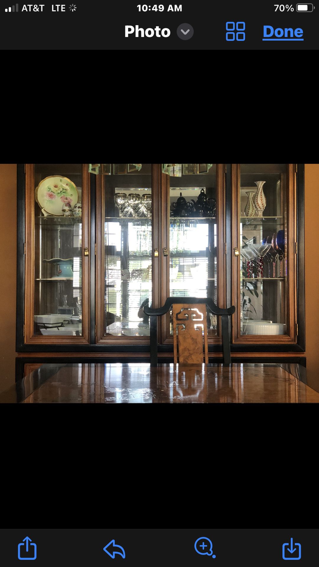 Dining Table And Hutch 