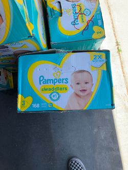 Pampers swaddlers size 3 , 112 count
