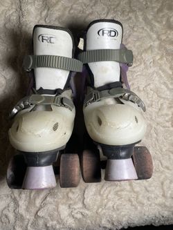 Roller Derby Purple/white Adjustable Skates