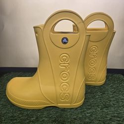 Crocs Rain Yellow Boots Size 1 