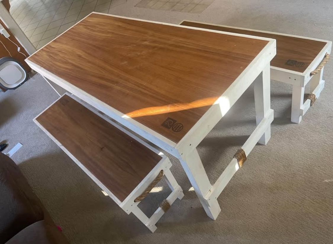 Dining Table With Benches