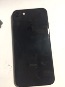 IPhone 8 Black —Top of Digitizer Cracked and Apple ID Locked