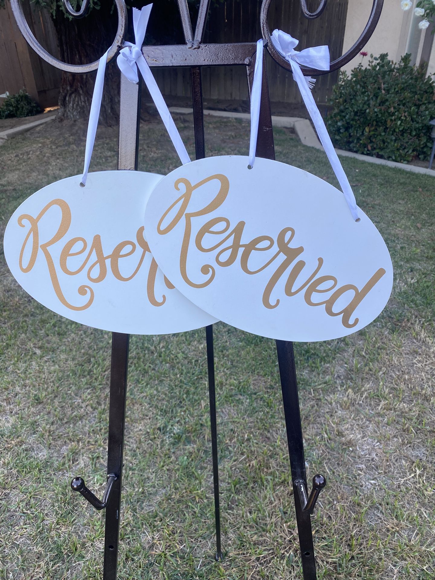 Wedding Reserve Signs 