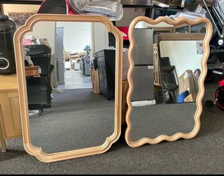 Each $50 Decorative Wall Mirror Wood Bathroom Vanity Mirror Boho