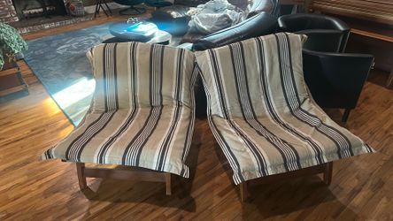 Vintage world market sling chair 2 matching