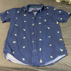 Blue Avocado Button Up Shirt 