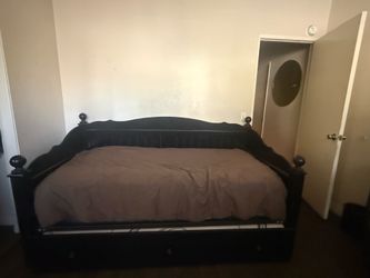 Black wood daybed