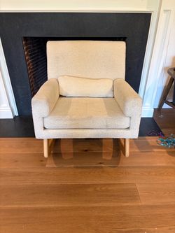 Rocking Chair with Wood Base