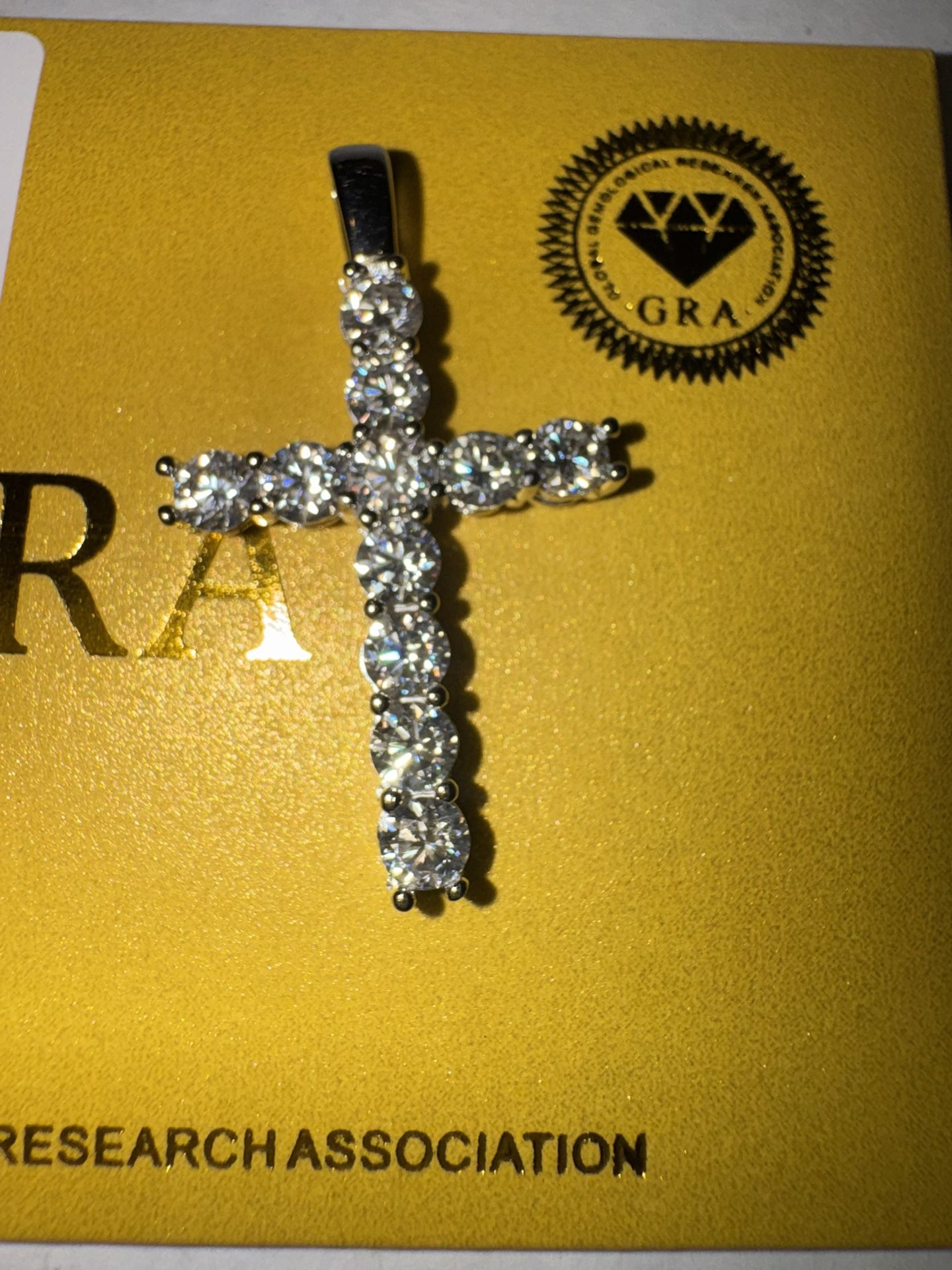  BLACK FRIDAY SALE Elegant Sterling Silver Moissanite Pendant 3.3 CT 