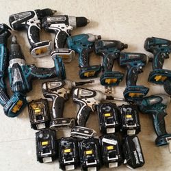 Makita 18 v. Ridgid. Milwaukee DeWalt Power Tools 