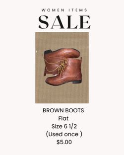Brown cowboy/ bohemian style boots