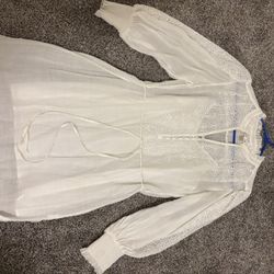 Banana Republic White Embroidered Dress – Size S – Worn Once 