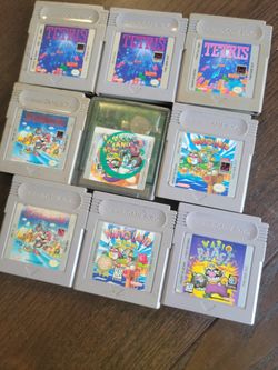 9 Gameboy Games Lot Gbc Gba Gb Game Boy