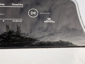 White Electric Dryer with Sensor Drying